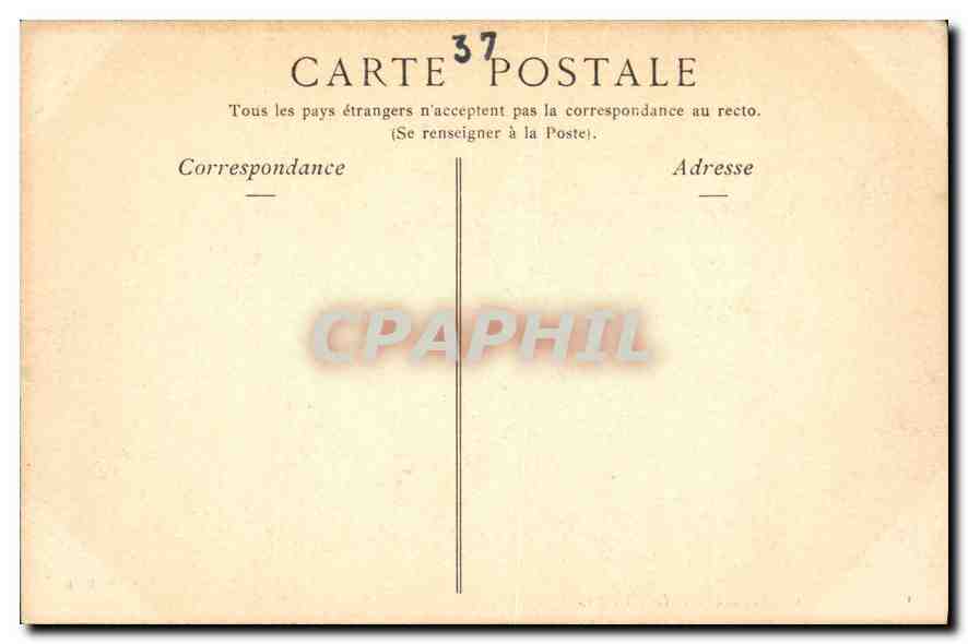 CPA Chateau de Langeais  — Rückseite