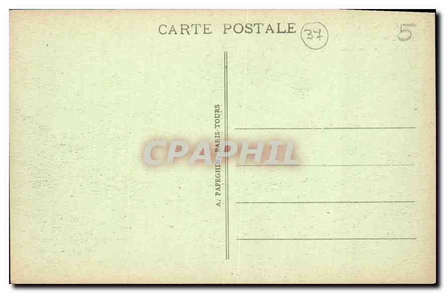 CPA Villandry Le Chateau et les Jardins  — Rückseite