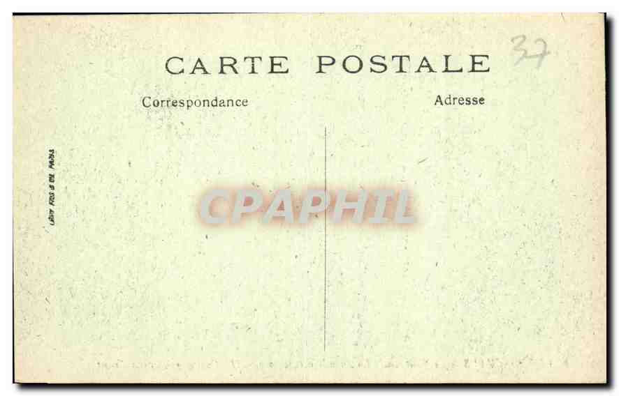 CPA Chenonceaux Le Chateau La Facade occidentale  — Rückseite