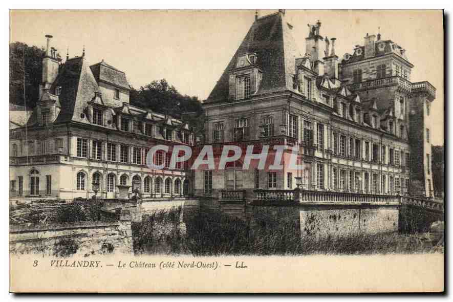 CPA Villandry Le Chateau cote Nord Ouest 
