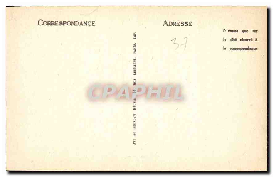 CPA Amboise Le Chateau Monument historique  — Rückseite