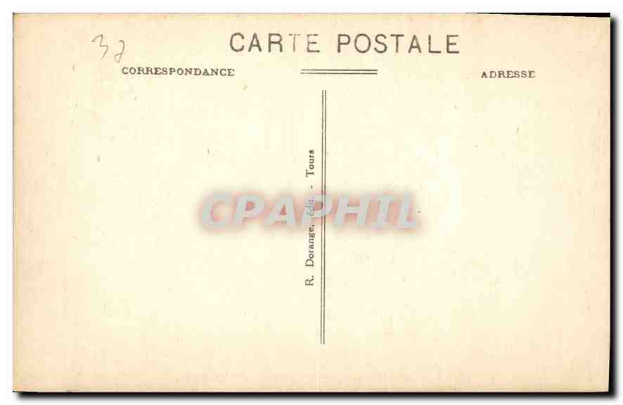 Azay-le-Rideau (Indre-et-Loire) — Le Château - Porte d'entrée — R. Doranze, édit. Tours — Rückseite