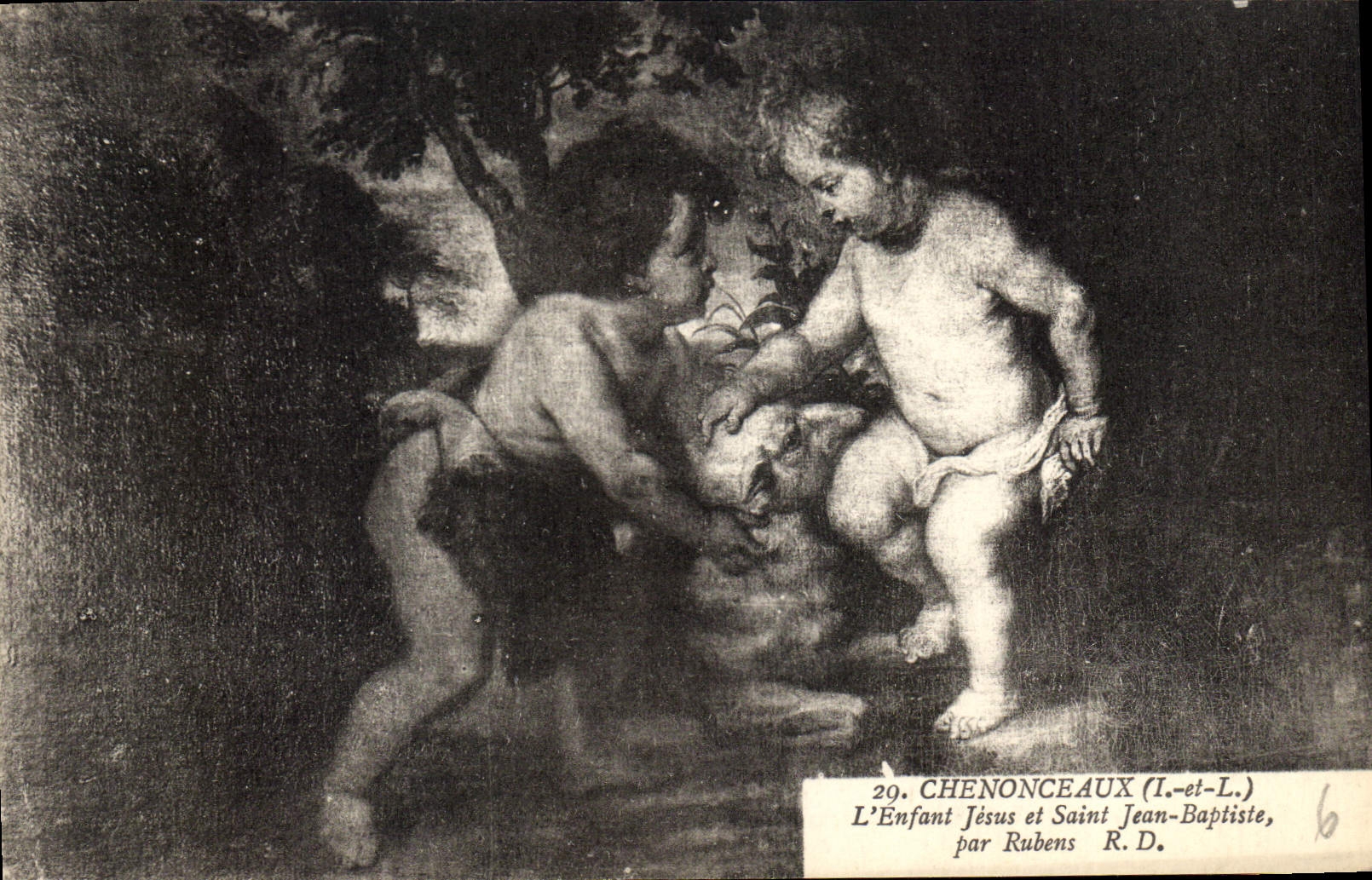 CPA Chenonceaux L'Enfant Jesus et Saint Jean Baptiste par Rubens 