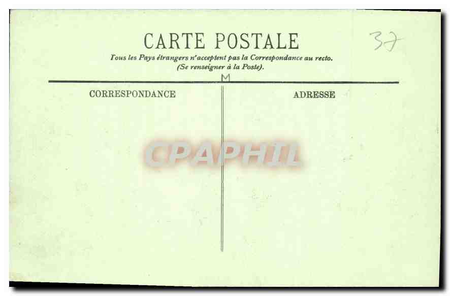 CPA Chenonceaux Le Chateau La Facade Occidentale vue des Jardins  — Rückseite