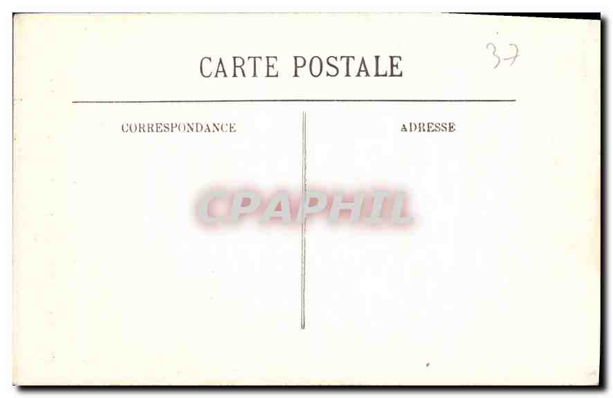 CPA Azay le Rideau L'Eglise Portail romain du XI siecle  — Rückseite