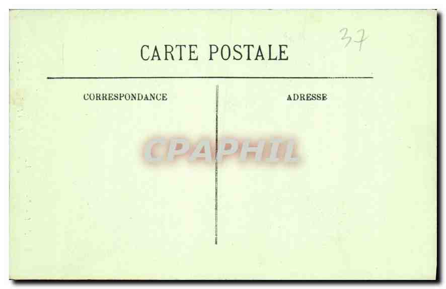 CPA Azay le Rideau Le Chateau Cabinet Portugais  — Verso