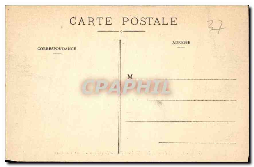 CPA Azay le Rideau Le Chateau Cour interieure  — Verso