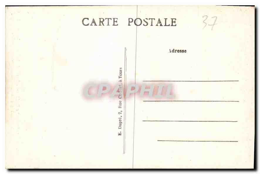 CPA Amboise Le Chateau Porte de la Chapelle St Hubert  — Rückseite