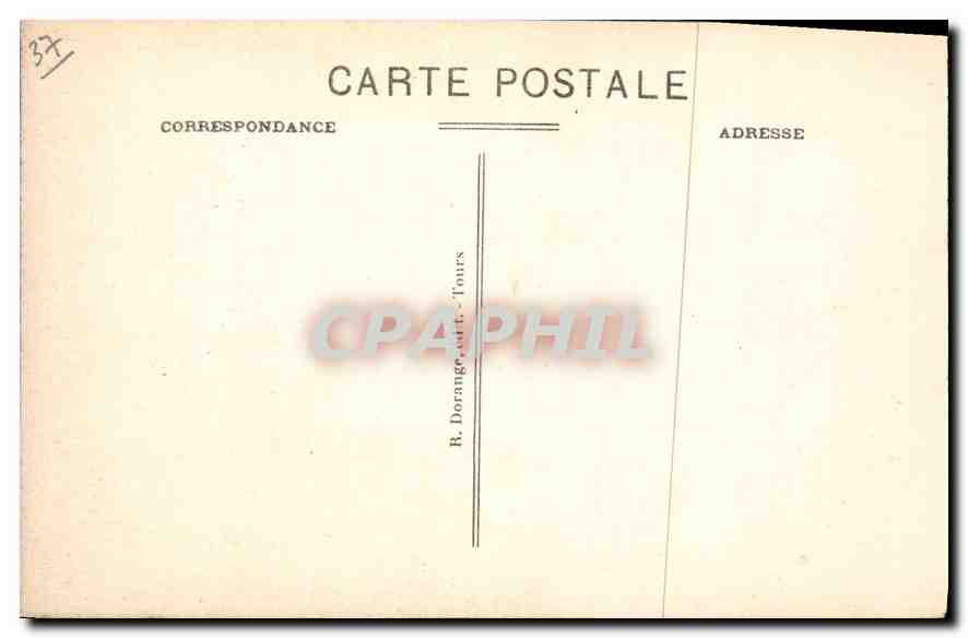 CPA Chinon Le Chateau cote Sud Ouest  — Rückseite