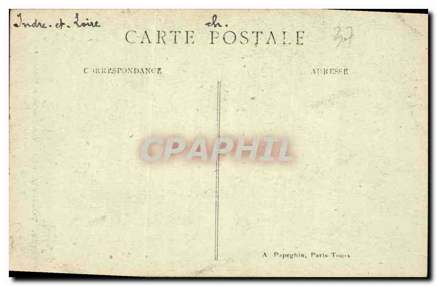 CPA Tours Interieur de la Cathedrale  — Rückseite