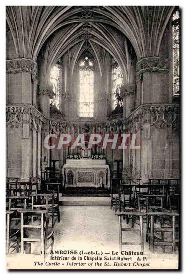 CPA Amboise Le Chateau Interieur de la Chapelle Saint Hubert 