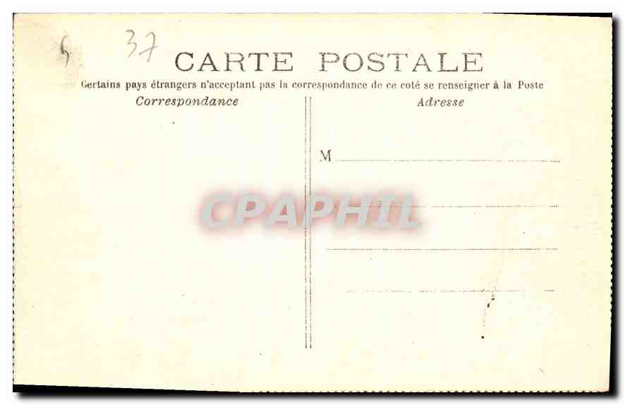 CPA Usse Indre et Loire Le Chateau ensemble Nord Est  — Rückseite