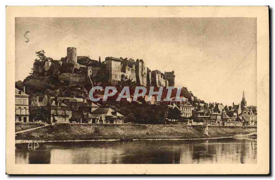 CPA Chinon Ruines du Chateau 
