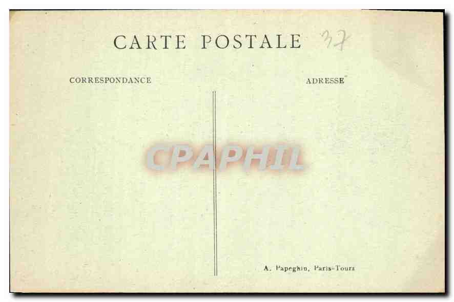 CPA Loches La Porte des Cordeliers  — Rückseite