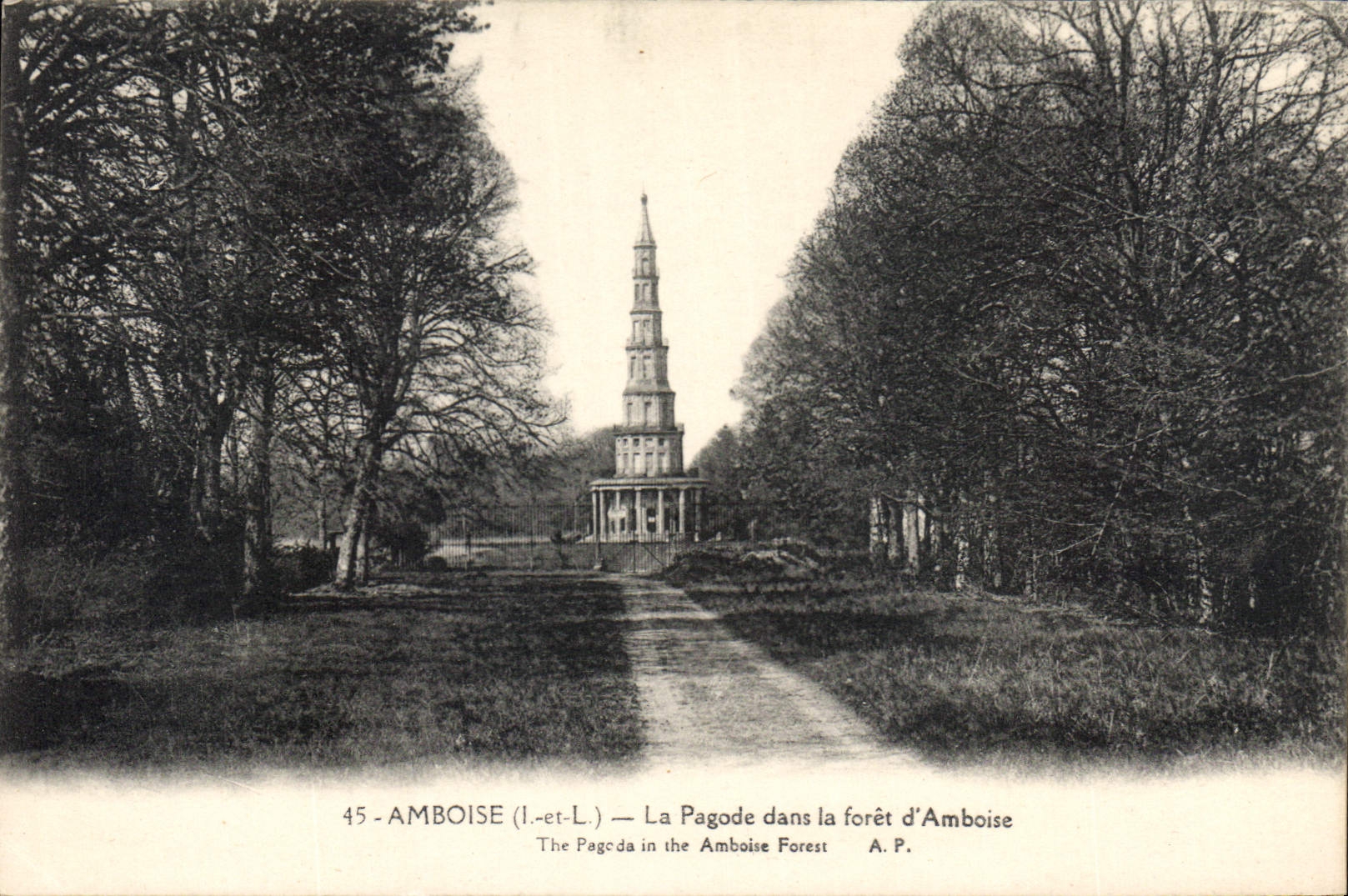 CPA Amboise La Pagode dans la foret d'Amboise 
