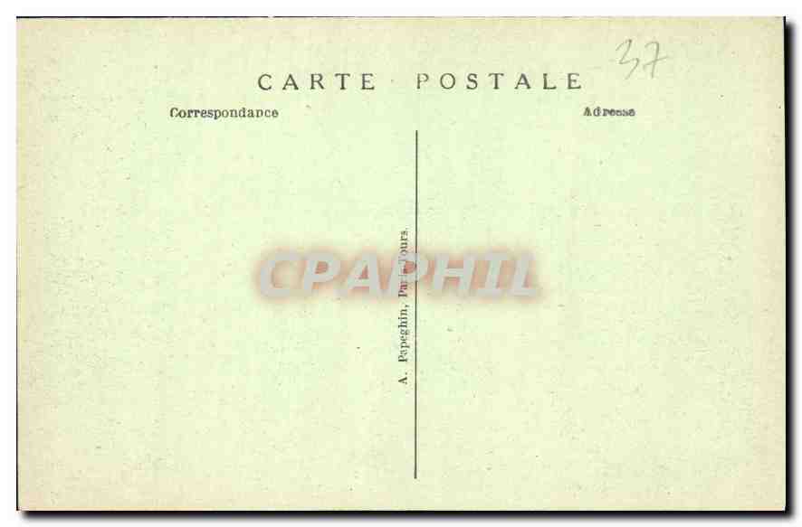 CPA Azay le Rideau Le Chateau National L'Entree du Parc  — Rückseite