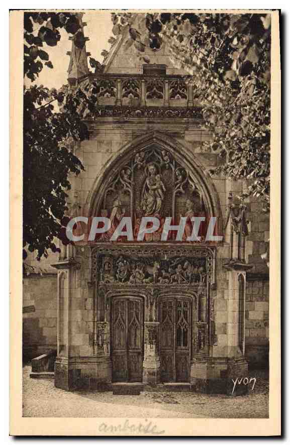 CPA Chateaux de la Loire Chateau d'Amboise Porte de la Chapelle St Hubert 
