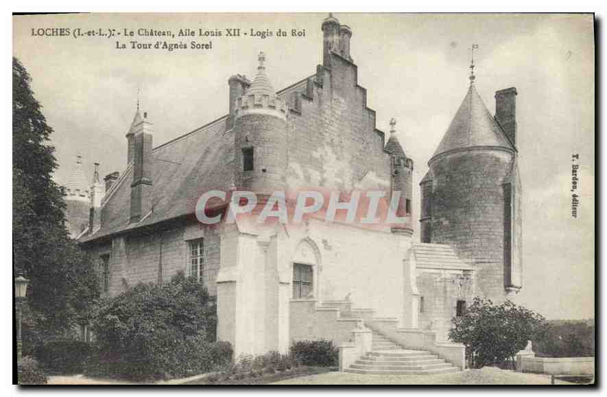 CPA Loches Le Chateau Aile Louis XII Logis du Roi 