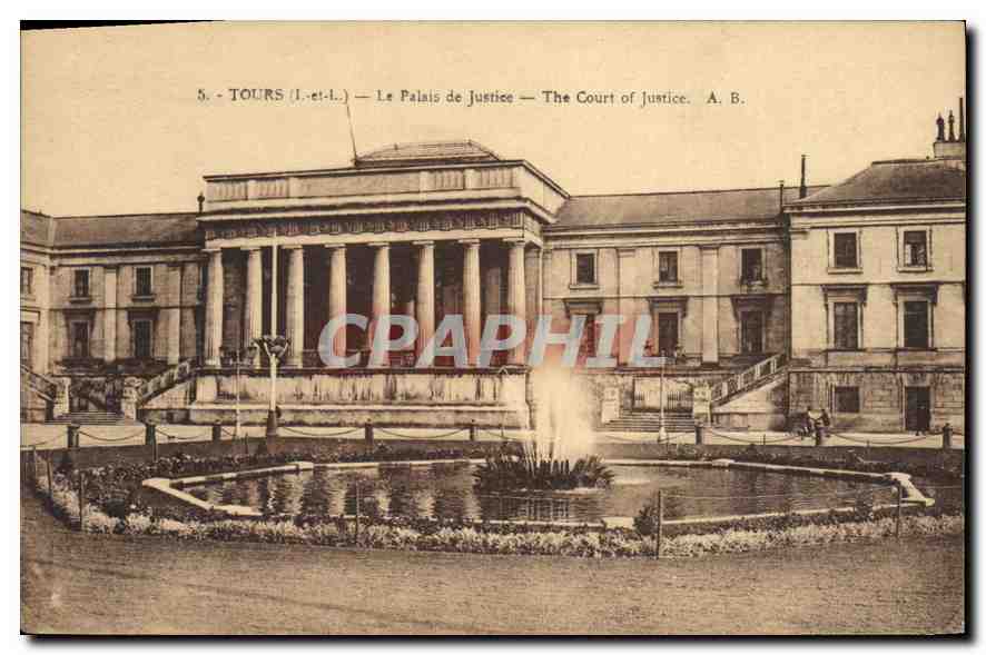 CPA Tours Le Palais de Justice 