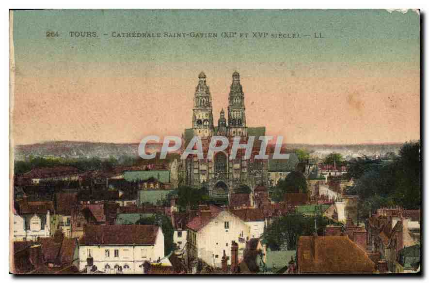 CPA Tours Cathedrale Saint Gatien 