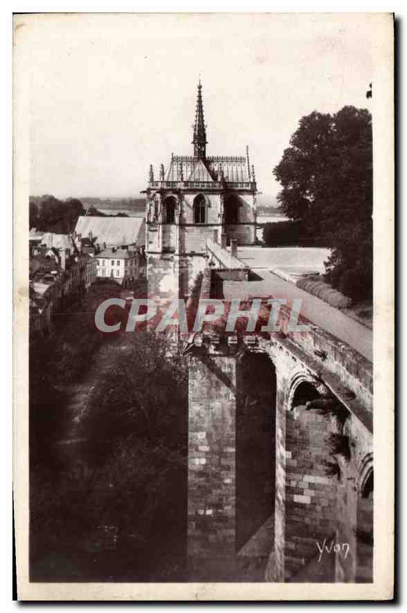 CPA Chateaux de la Loire Chateau d'Amboise La Chapelle St Hubert 