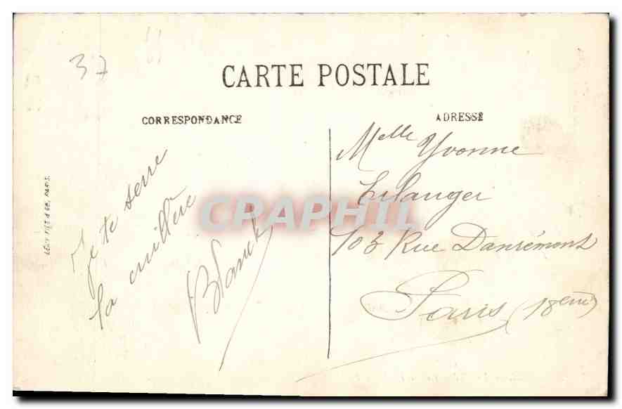 CPA Amboise Le Chateau et le Pont  — Rückseite