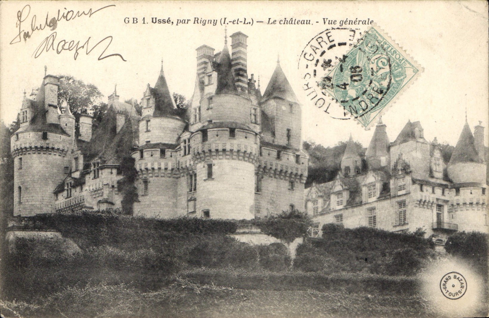 CPA Usse par Rigny Le chateau Vue generale 