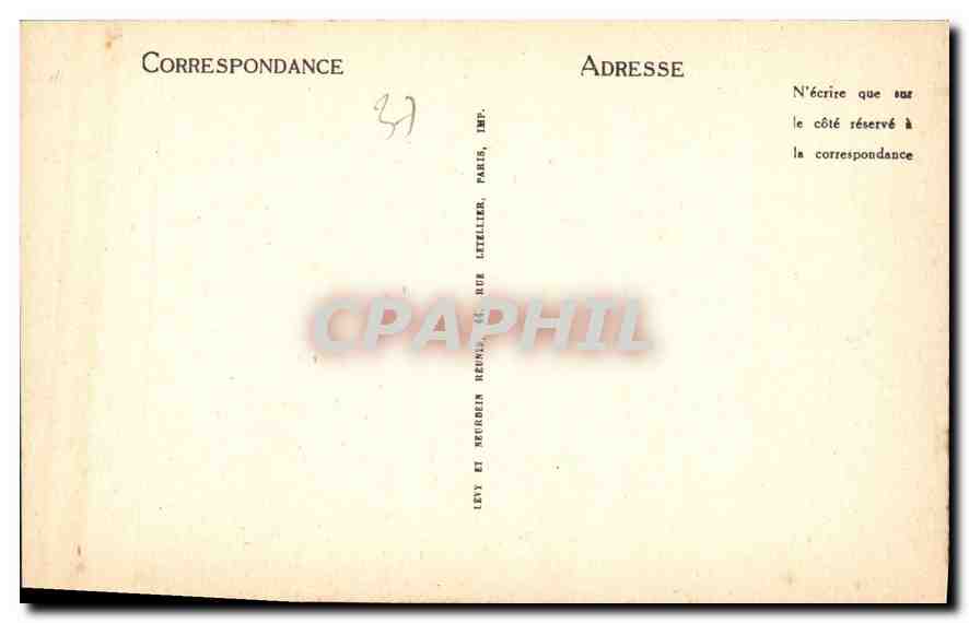 CPA Langeais Le Chateau Les Jardins et le Pont Suspendu  — Rückseite