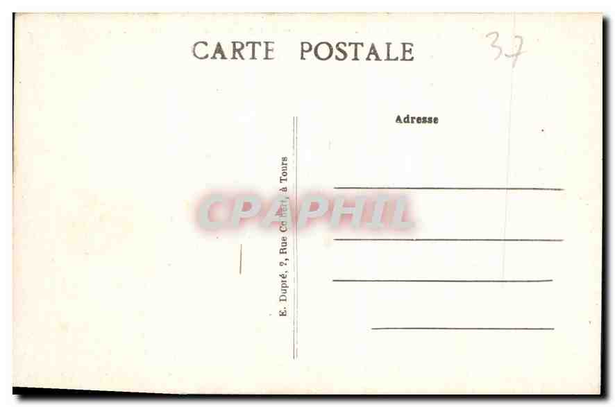 CPA Amboise Le Chateau cote Est et la Loire  — Rückseite