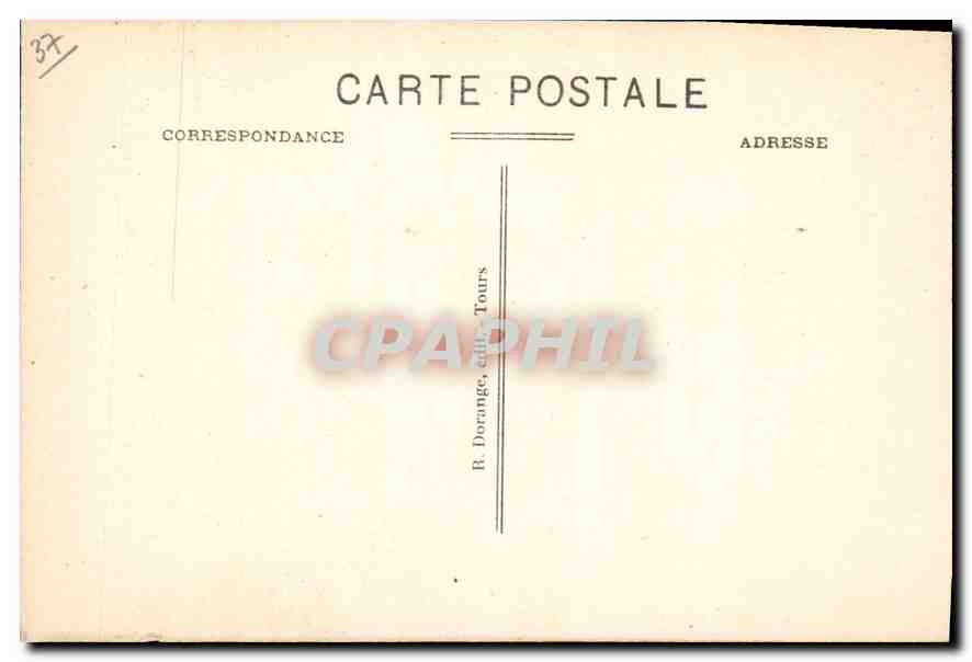 CPA Chinon Le Chateau et la Vienne  — Rückseite