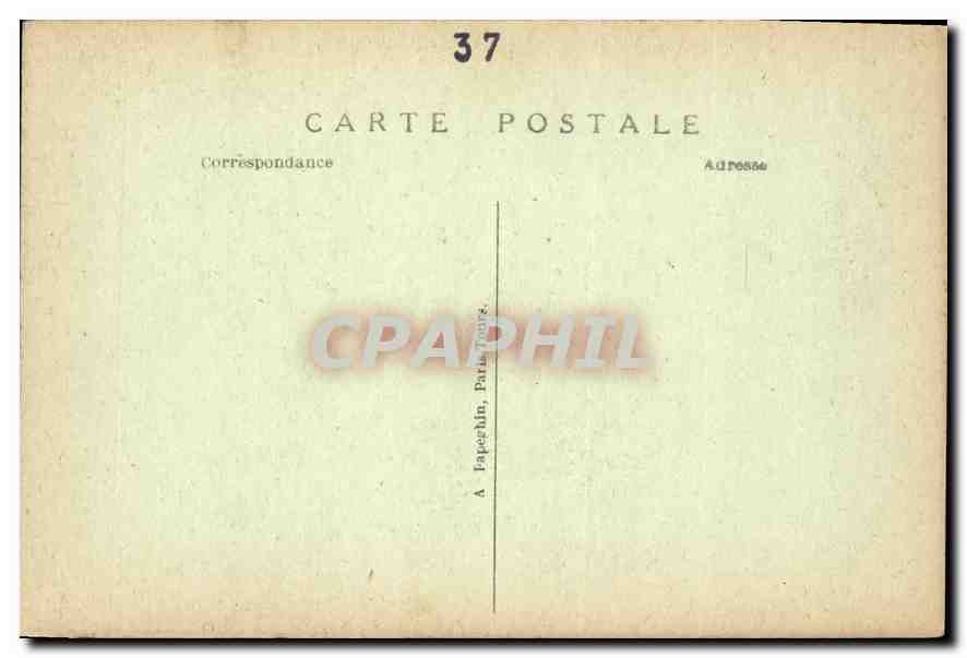 CPA Montresor L et L Le Chateau Mon Hist XV et XVI siecles  — Rückseite
