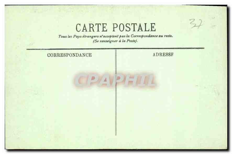 CPA Azay le Rideau Le Chateau Marquerite de Valois  — Rückseite