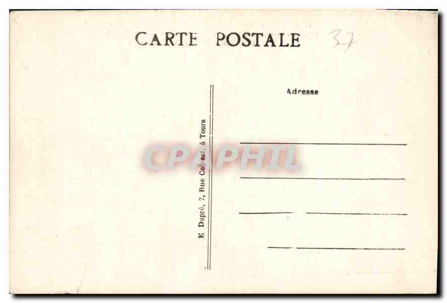 CPA Amboise L et L Le Chateau XV et XVI siecles Logis du Roi commence par Charles VIII  — Rückseite