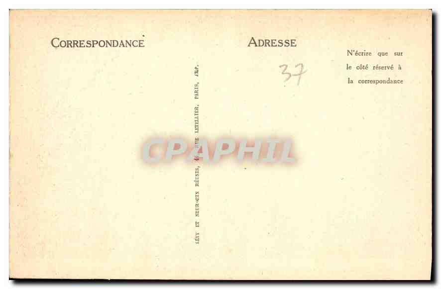 CPA Loches Le Chateau Royal marronnier Plante par Francois 1er — Rückseite