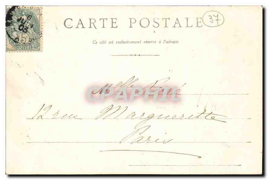 CPA Chateau de Langeais  — Rückseite