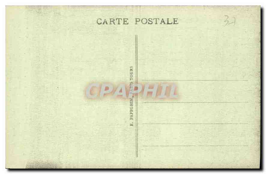 CPA Chenonceau L et L Le Chateau Chambre Francois 1er Meuble italien — Rückseite