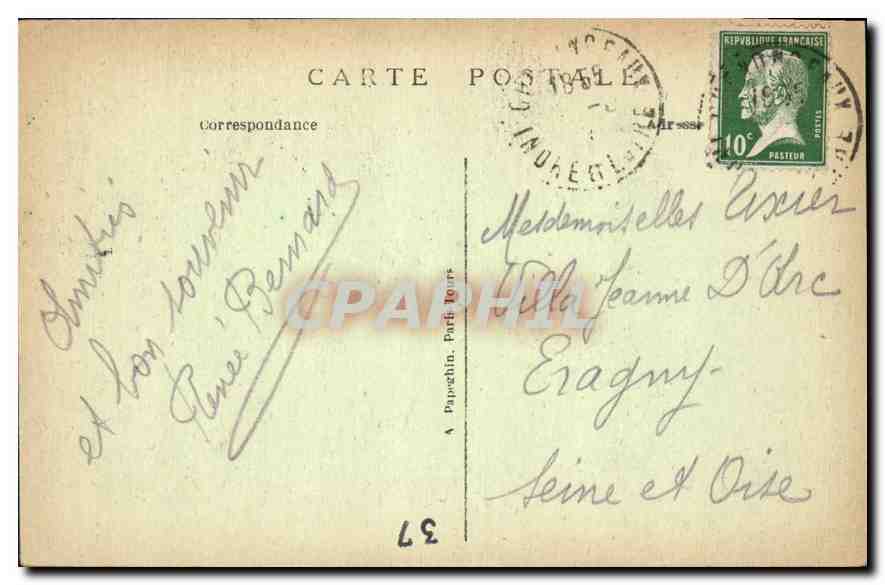CPA Chenonceau L et L Le Chateau L'Aile Thomas Bohier et la Tour des Marques  — Rückseite