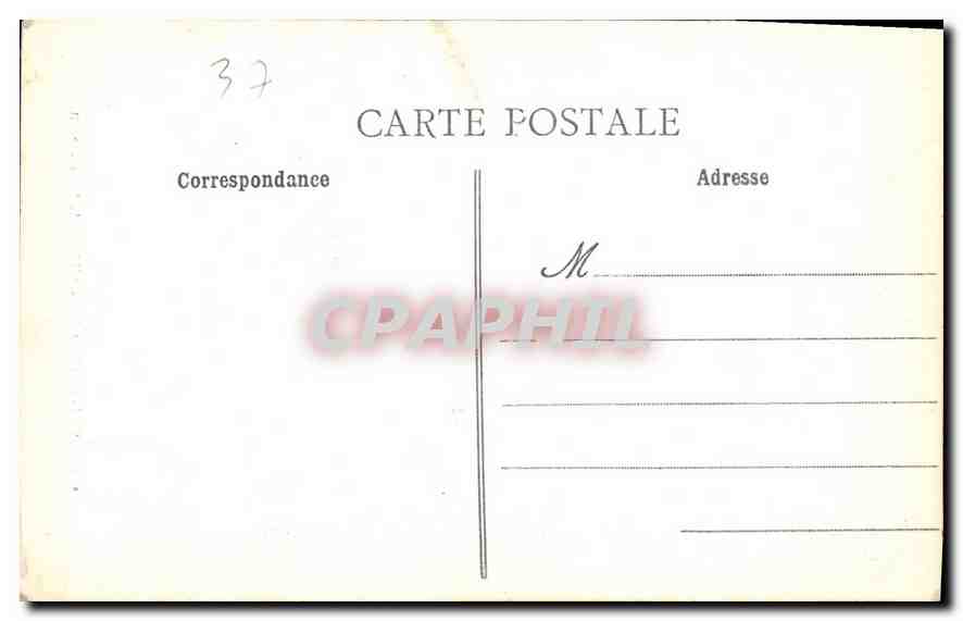CPA Loches L et L L'Hotel de Ville  — Rückseite