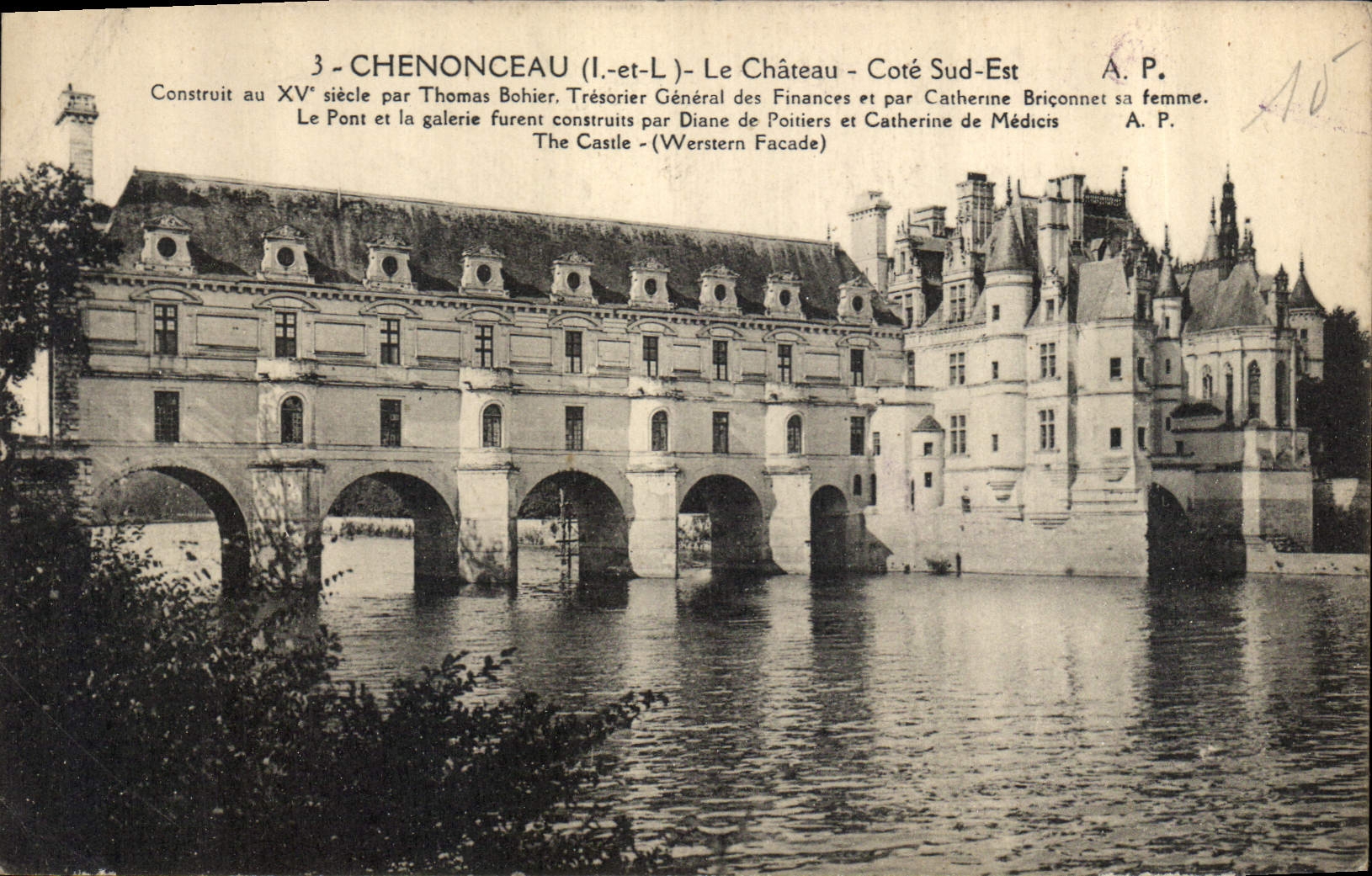 CPA Chenonceau L et L Le Chateau Cote Sud Est 
