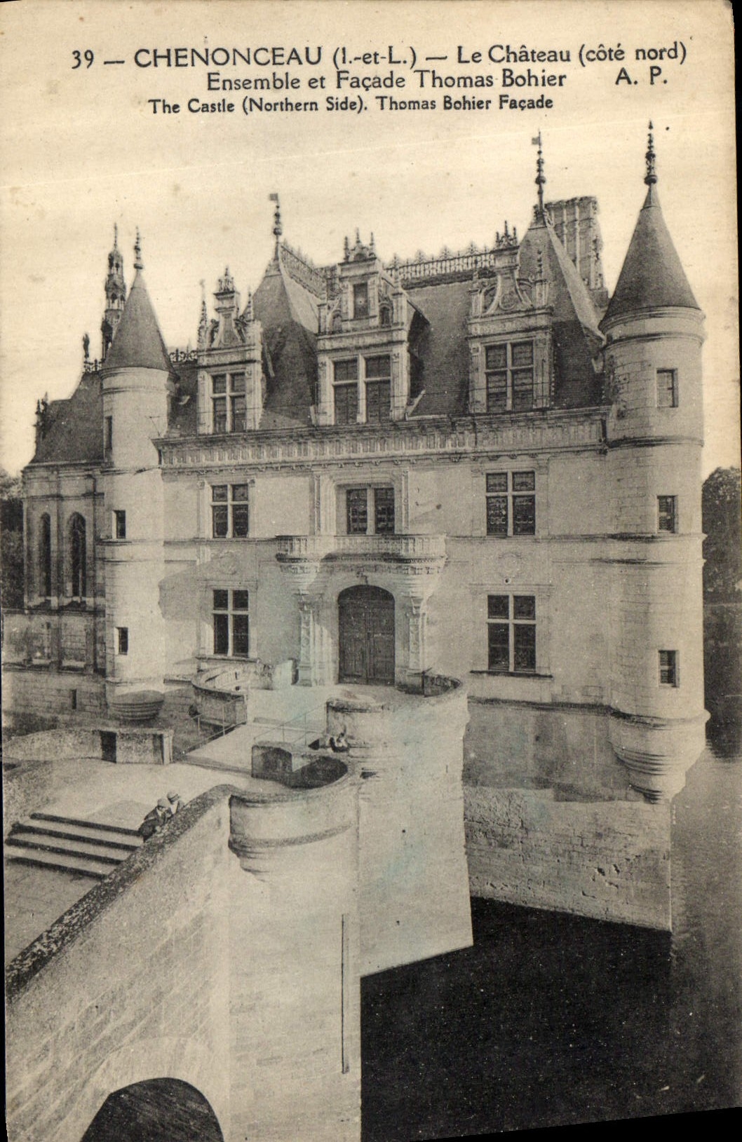 CPA Chenonceau L et L Le Chateau cote nord Ensemble et Facade Thomas Bohier 