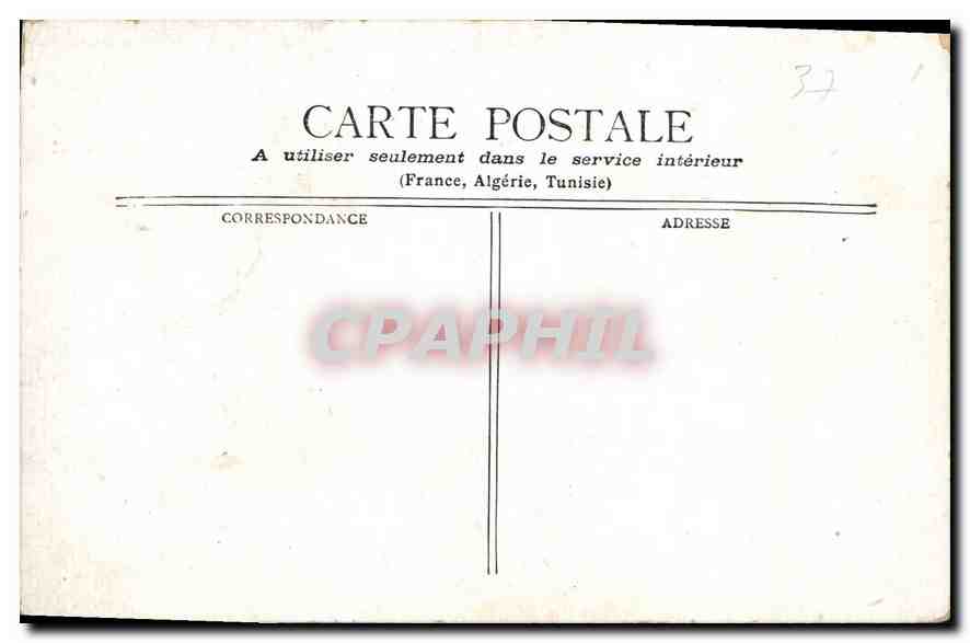 CPA Le Chateau d'Azay Le Rideau  — Rückseite