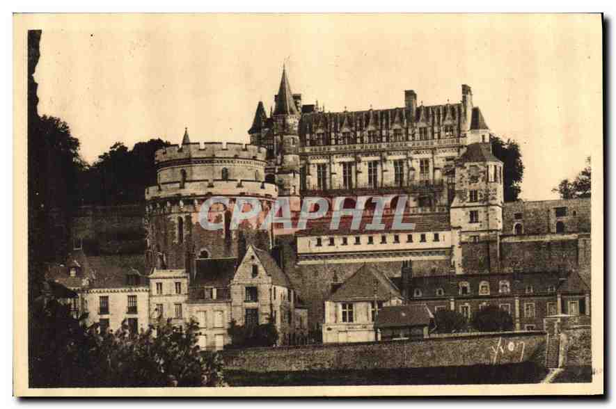 CPA Chateaux de la Loire Chateau d'Amboise Indre et Loire Vue generale 