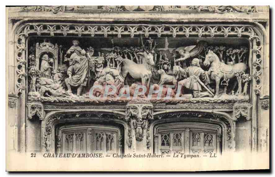 CPA Chateau d'Amboise Chapelle Saint Hubert Le Tympan 