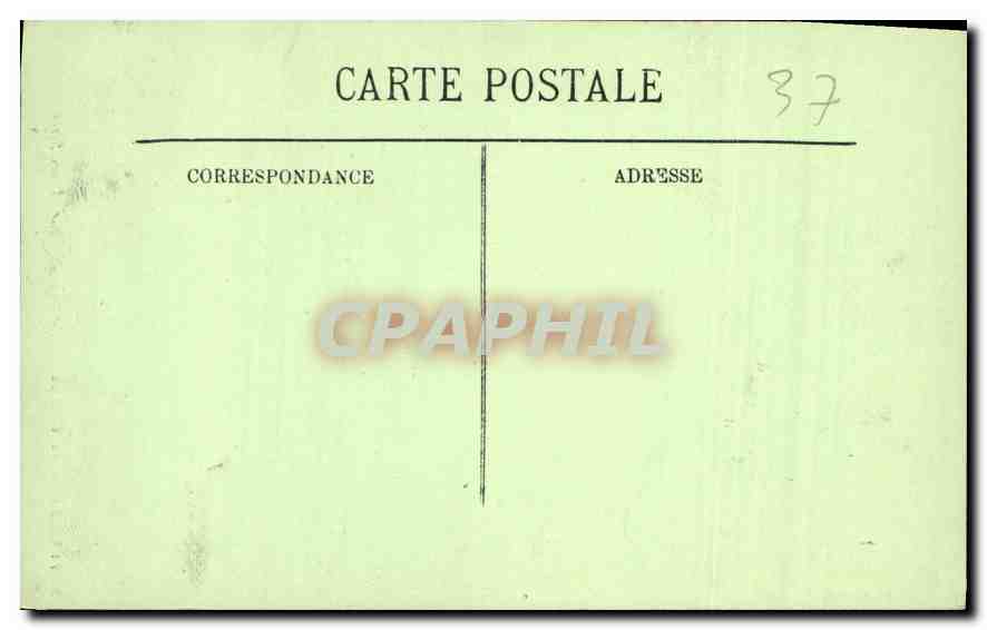 CPA Loches Le Chateau Porte de la Tour Agnes Sorel  — Verso