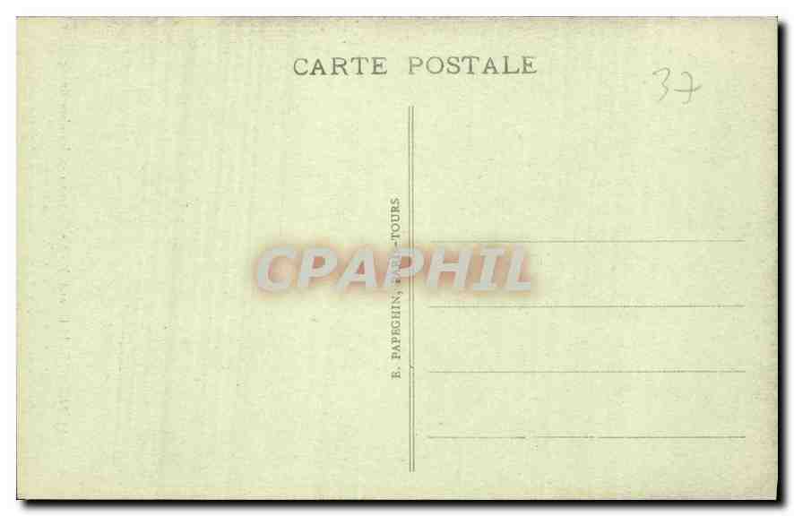 CPA Chenonceaux L et L Le Chateau Chambre Francois 1er Credence Italienne  — Rückseite
