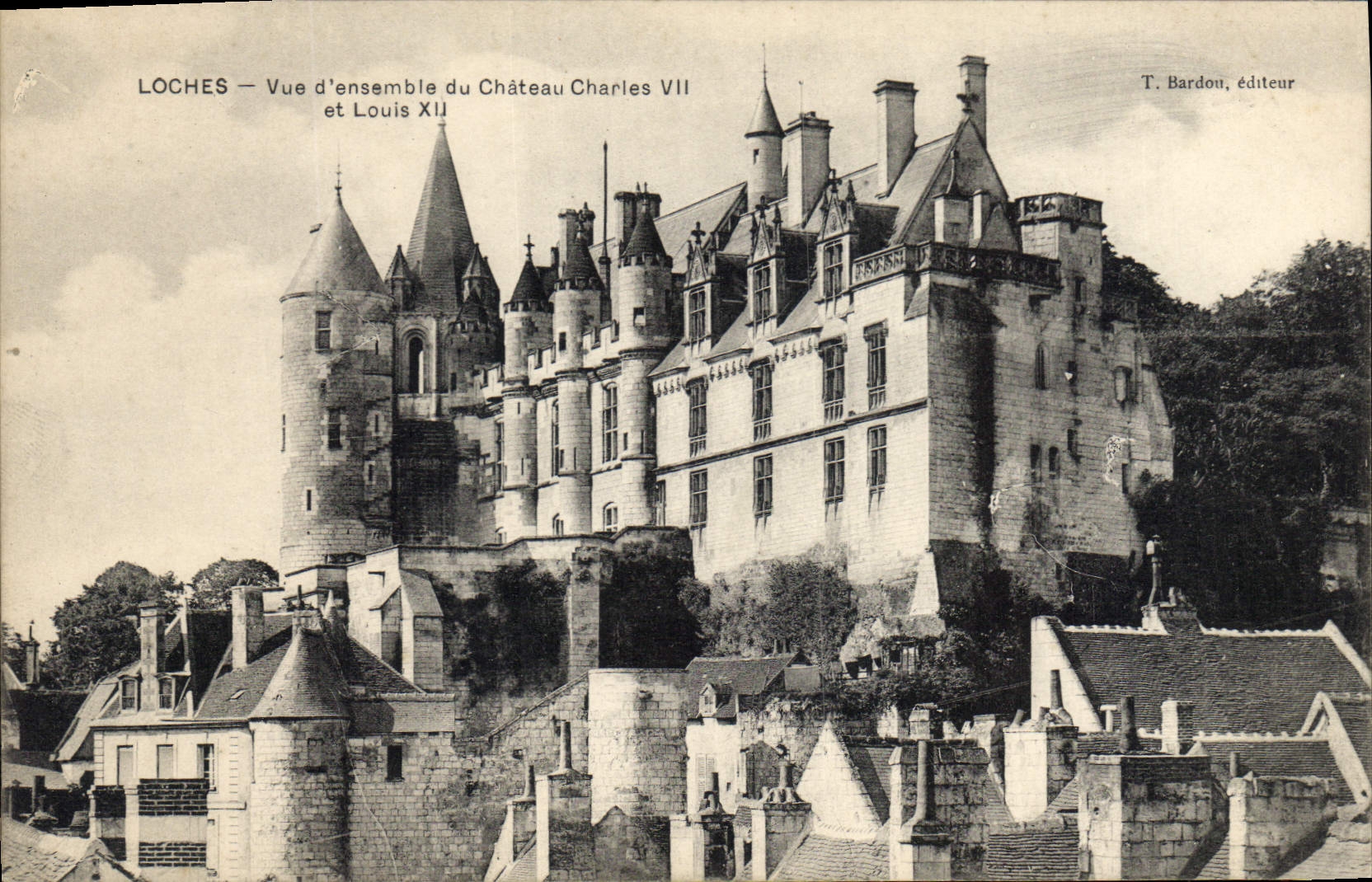 CPA Loches Vue d'Ensemble du Chateau Charles VII et Louis XII 
