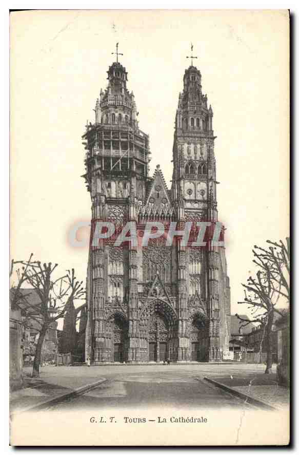 CPA G L T Tours La Cathedrale 