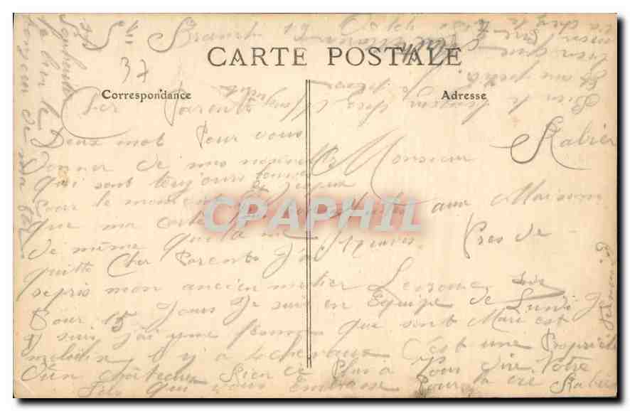 CPA Tours L et L La Cathedrale St Gatien XII et XVI siecle  — Rückseite