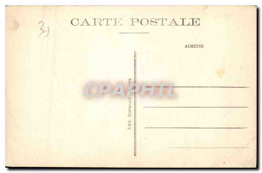 CPA Chenonceaux L et L Le Chateau Mon Hist XV siecle  — Rückseite