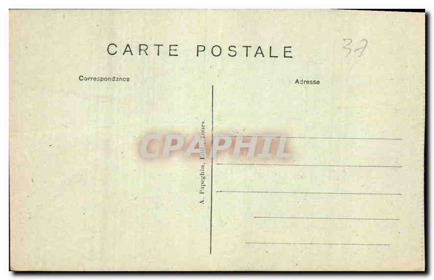 CPA Chenonceaux L et L Le Chateau Cote Nord Ensemble et Facade Thomas Bohier  — Rückseite